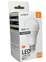 Avide LED value 10W W27 A60 4000K 950 lumen