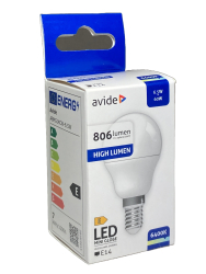 LED iarovka AVIDE Mini Globe G45 6,5W 6400K 806 lumen