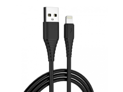 Kbel USB Apple Lightning (PVC) 2.4A 1m - black